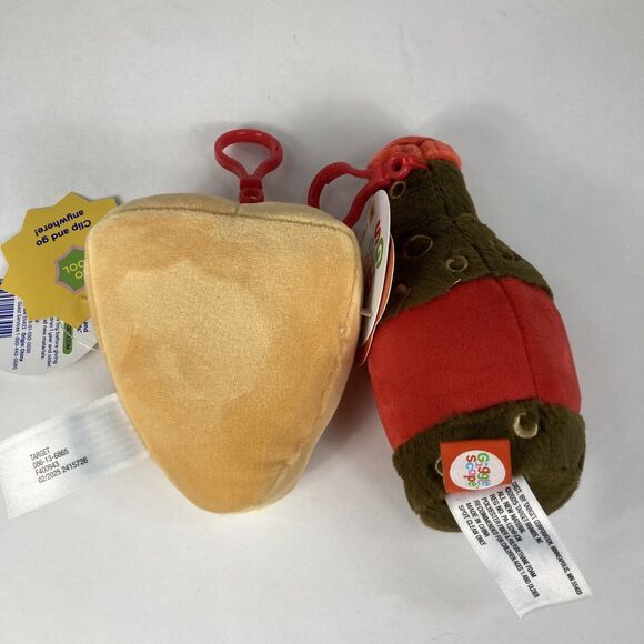 Bag clip-on bundle giggle scape plush soda and pizza Back-to-School Purse Charm - Picture 2 of 4